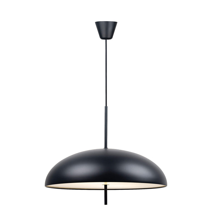 VERSALE Metal Dome Pendant Light (avail in Black, Brown & White)