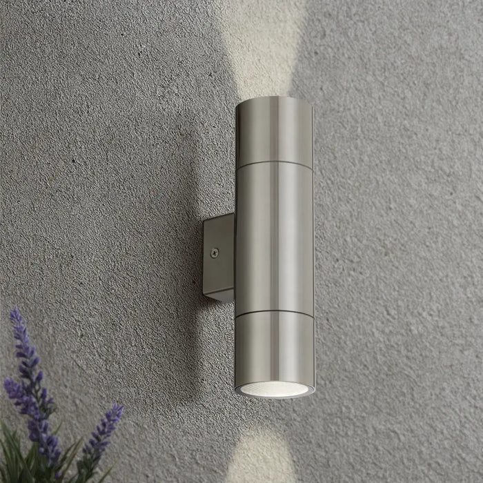 WALSH: Up/Down 2 Light LED Exterior Wall Light (Available in Stainless Steel, Antique Brass & Natural Brass)