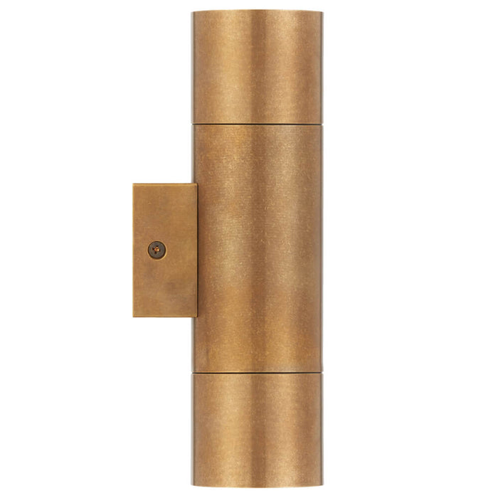 WALSH: Up/Down 2 Light LED Exterior Wall Light (Available in Stainless Steel, Antique Brass & Natural Brass)