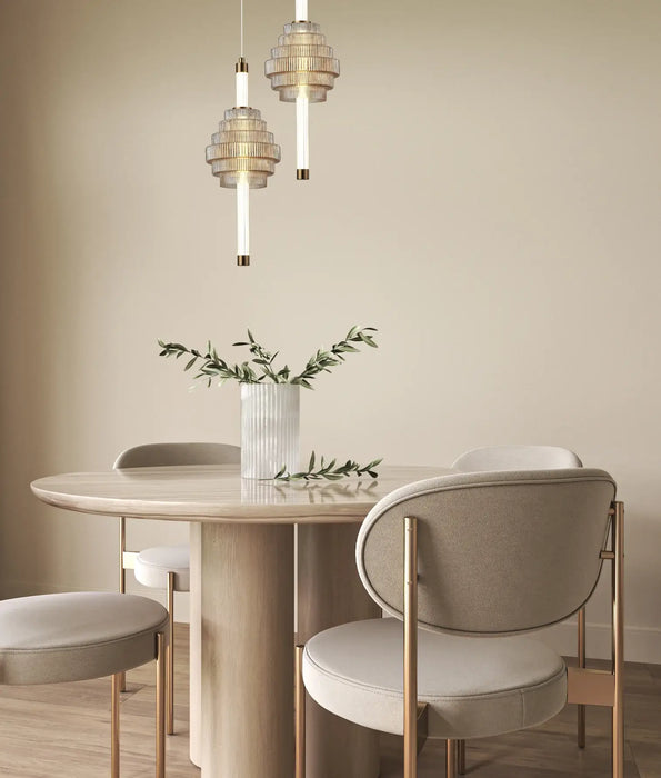 WAND: Interior LED Tri-CCT Spinning Top Pendant Lights IP20 (Available in Amber, Coffee & Smokey Grey)