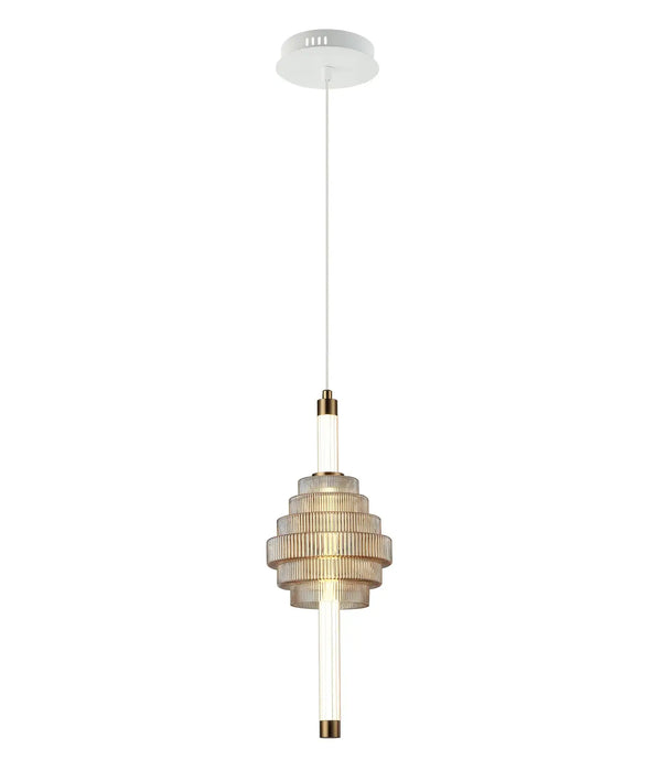 CLA WAND: Interior LED Tri-CCT Spinning Top Pendant Lights IP20 (Available in Amber, Coffee & Smokey Grey)