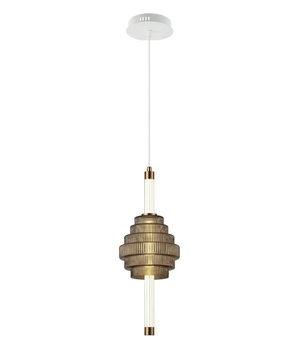 WAND: Interior LED Tri-CCT Spinning Top Pendant Lights IP20 (Available in Amber, Coffee & Smokey Grey)