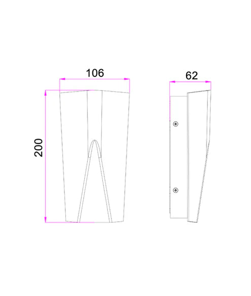 WIGTRI: IP65 Up/Down Exterior Tri-CCT Surface Mounted LED Wall Lights (Available in White & Grey)