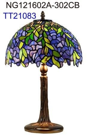 WISTERIA: Leadlight Table Lamp (Avail in 2 sizes)