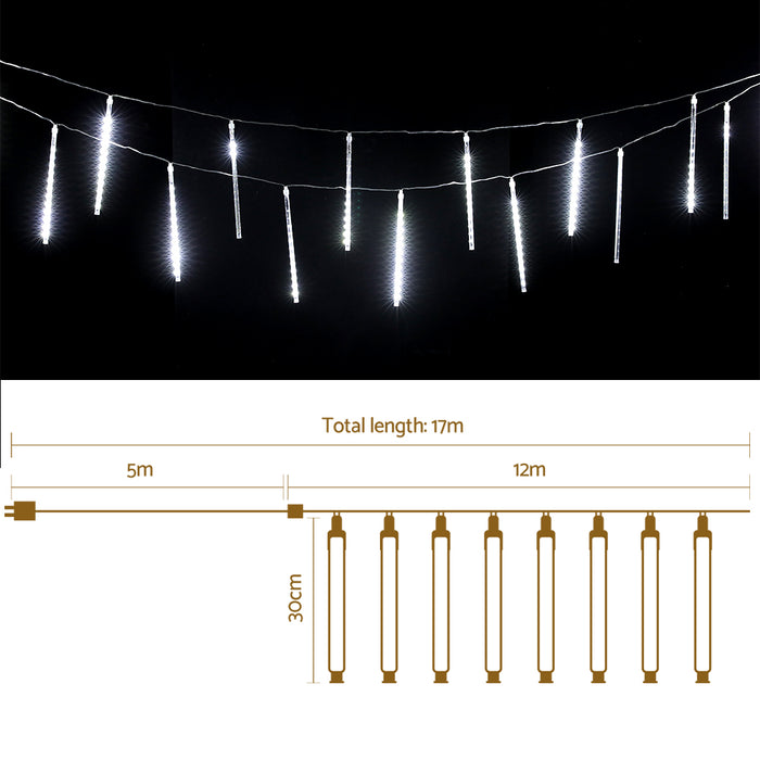 12M Christmas Lights Icicle Light 960 LED Falling Meteor Jingle Jollys