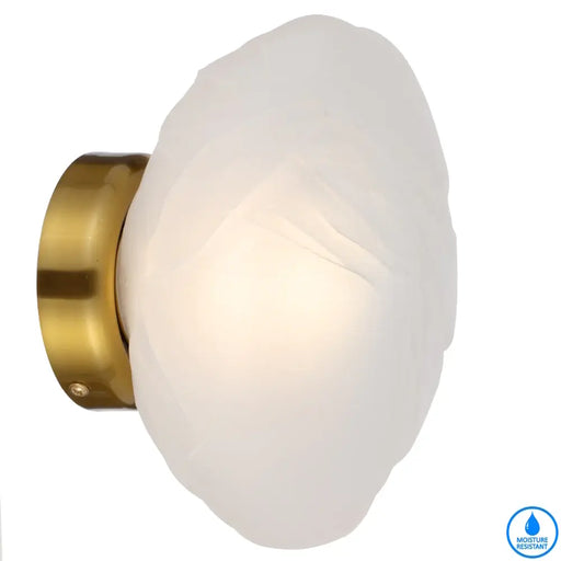 Telbix ZECCA: IP54 Glass Wall Light (Available in Gold, Black and Black Smoke)