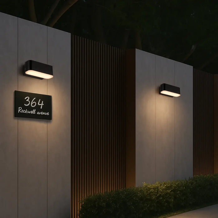 ZIRON: 3CCT LED Exterior Wall Light (Available in Black & White, 10cm & 18cm)