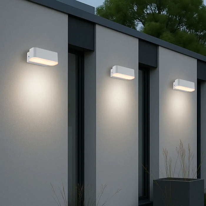ZIRON: 3CCT LED Exterior Wall Light (Available in Black & White, 10cm & 18cm)