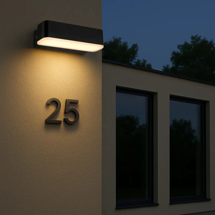 ZIRON: 3CCT LED Exterior Wall Light (Available in Black & White, 10cm & 18cm)