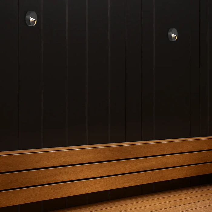 MUSAN: Black Exterior Step LED Wall Light (Available in Square & Round)