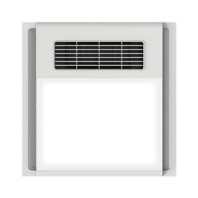 HEATCORE: 4-In-1 Retrofit Line Bathroom Heater, Exhaust Fan, Circulating Fan, and Light Unit (Available in Black & White)