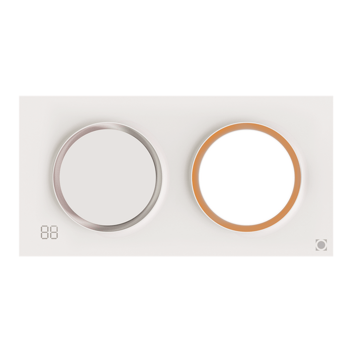 INFINITY: White 6-In-1 Premium Slimline Bathroom Heater, Exhaust Fan, Circulating Fan, Dry Heat, Vent and Light Unit