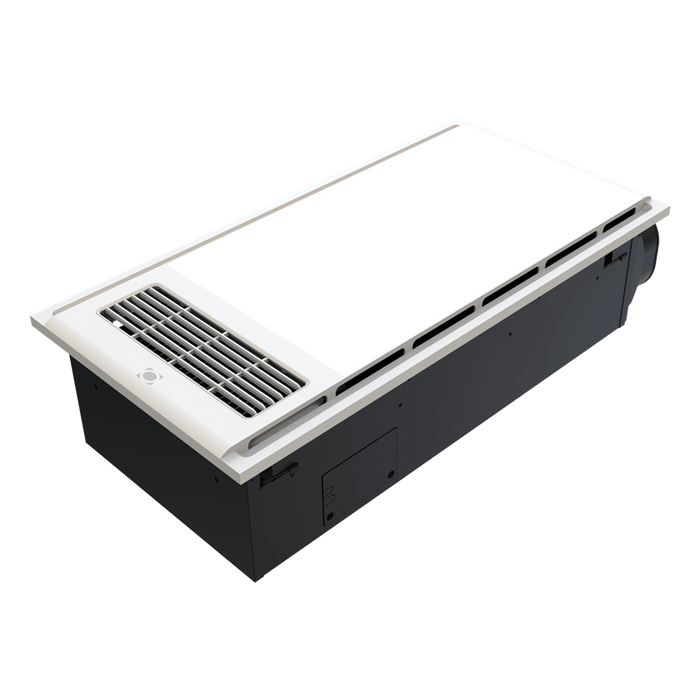 Domus TROPIX: 4-In-1 Standard Slimline Bathroom Heater, Exhaust Fan, Circulating Fan, and Light Unit (Available in White & Black)