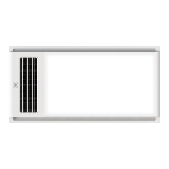 TROPIX: 4-In-1 Standard Slimline Bathroom Heater, Exhaust Fan, Circulating Fan, and Light Unit (Available in White & Black)