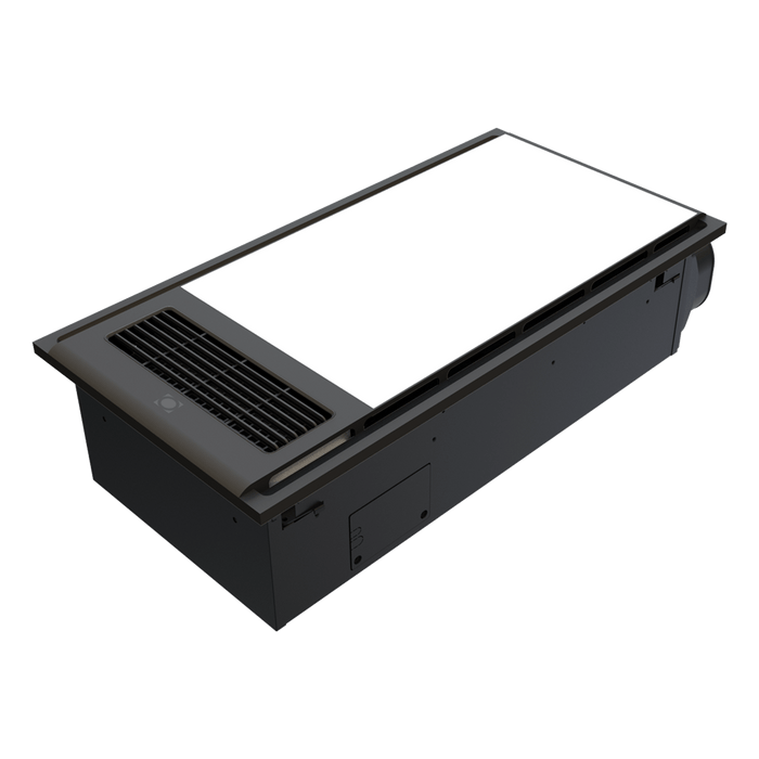 TROPIX: 4-In-1 Standard Slimline Bathroom Heater, Exhaust Fan, Circulating Fan, and Light Unit (Available in White & Black)