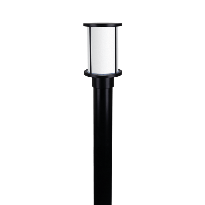 BL-400: Aluminium Bollard Garden Light (avail in Clear and Frosted Glass)
