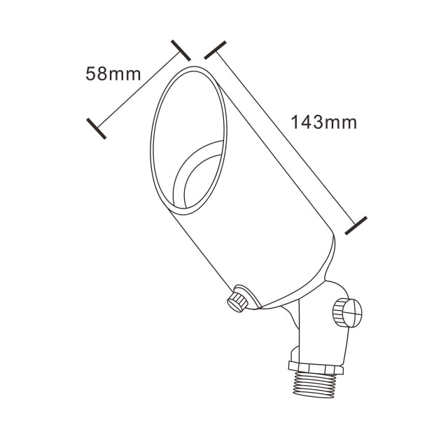 Aluminium Spike Light  5W LED 12V AC / DC