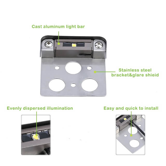 76mm 2700K LED Integrated Ledge/Step Light