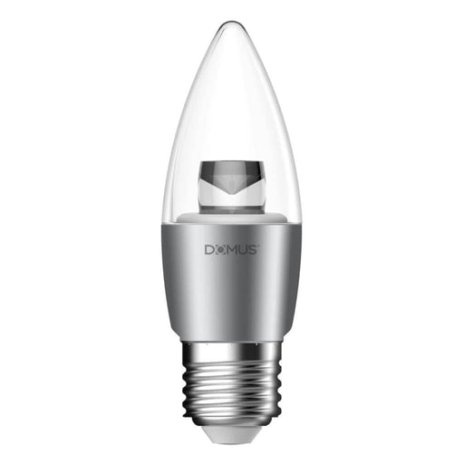Domus KEY: Candle Clear 6W 240V 6500K E27 Base Dimmable LED Globe