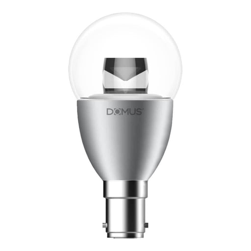 Domus KEY: Fancy Round Clear 6W 240V B15 Base Dimmable LED Globe (Avail in 2700K & 6500K)
