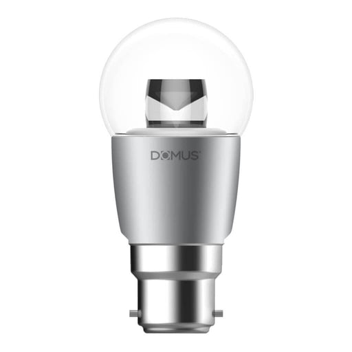 Domus KEY: Fancy Round Clear 6W 240V B22 Base Dimmable LED Globe (Avail in 2700K & 6500K)