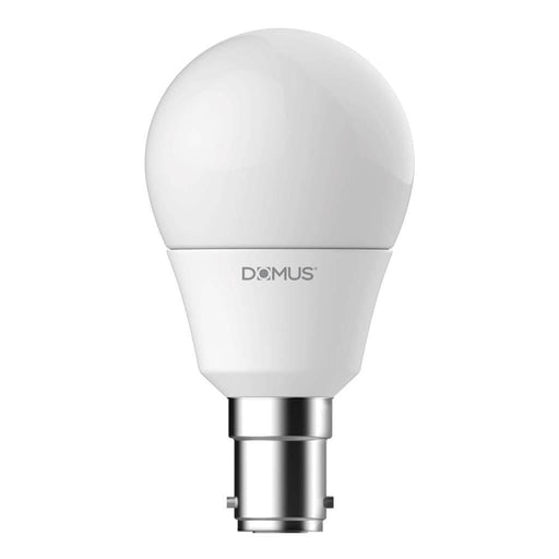 Domus KEY: Fancy Round Frosted 6W 240V 6500K B15 Base Dimmable LED Globe