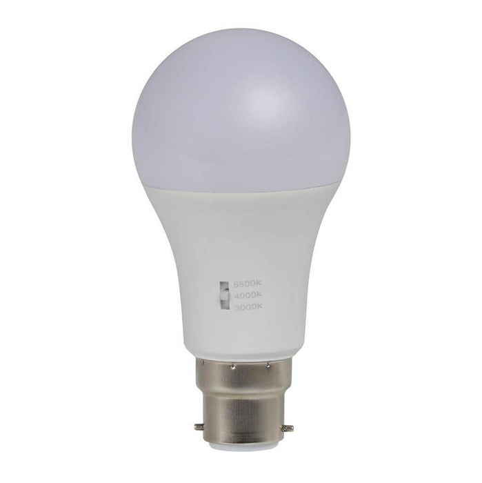 KEY: GLS 12W 240V Frosted Tricolour Dimmable LED Globe (Avail in E27 & B22)