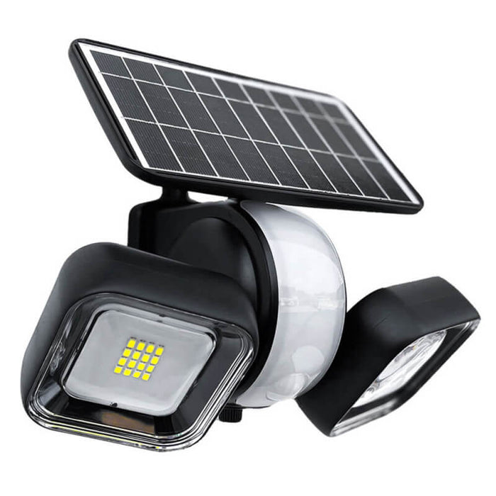 SunShare Solar Motion Sensor Solar Security Light with Two Adjustable LED Lamps
