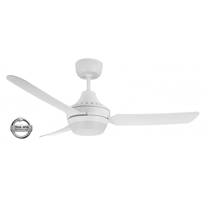 STANZA 1220mm Glass Fibre Composite 3 Blade Ceiling Fan with Acrylic Light