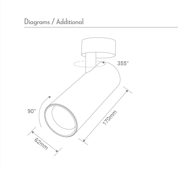 THOR-PRO: 15W TRIO 36° CRI90  Surface Mount Dimmable Spotlight (Available in Black & White)