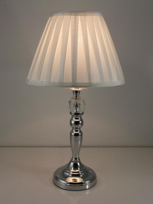 VICTORIA - Touch Table Lamp With Pleated Shade