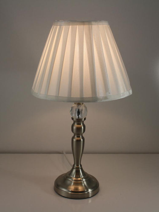 VICTORIA - Touch Table Lamp With Pleated Shade