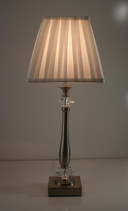 TL4317 Square Base Table Lamp (Polished Brass / Satin Chrome)