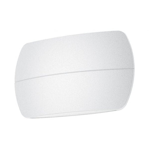 BELL - Modern White Slim Curved 13W Natural White Exterior Up/Down Wall Light - IP65 Domus