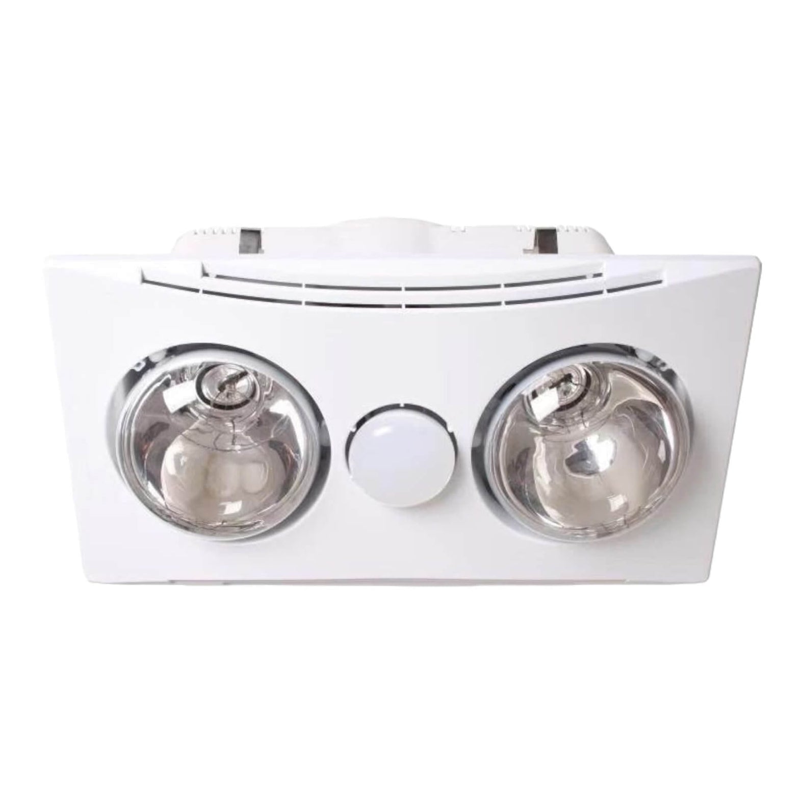 2 Heat White 30W Motor 3 in 1 Bathroom Heater with R63 8W 3000K LED Li ...