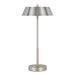 ALLURE - Nickel LED Table Lamp With Silver Inner Shade