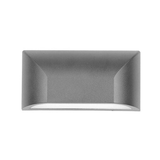 LOC Silver Tri-Colour CCT 5W LED Exterior Wall Light Down Only IP65-telbix BLOC EX5-SL3C