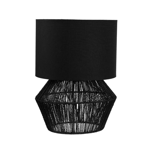 CASSIE - Modern Thread Base 1 Light Table Lamp Black