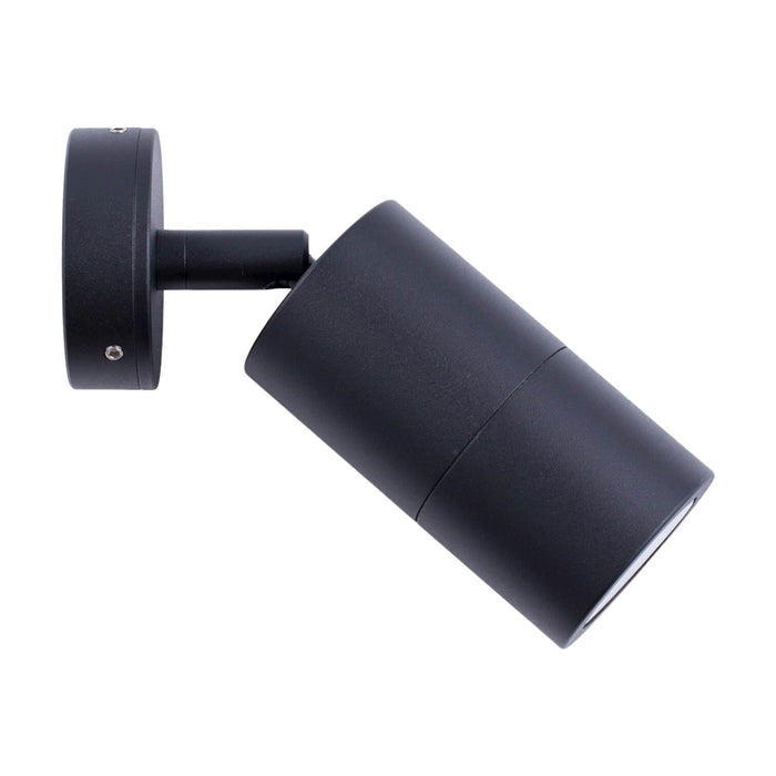 CLA BLACK - Black Powder Coated Body Adjustable Exterior Wall Light - IP65