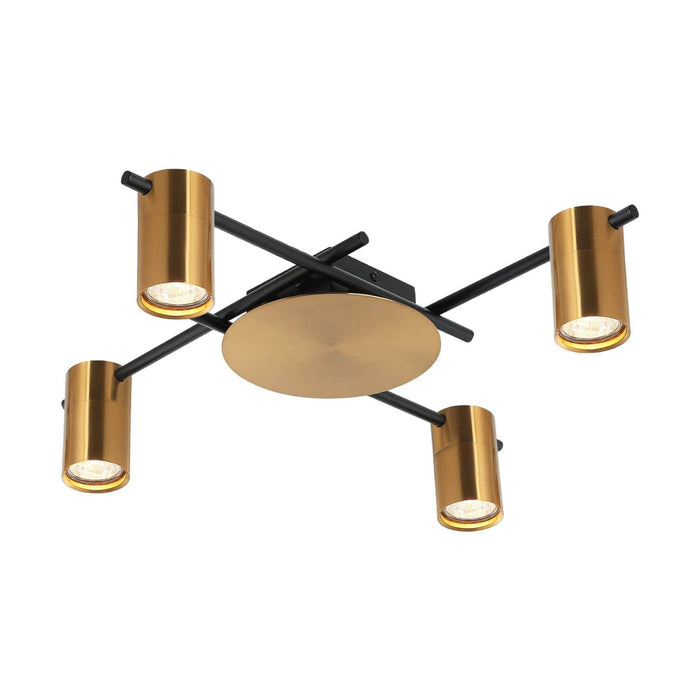 TACHE: Interior Spot Ceiling Lights (with Adjustable Antique Brass Heads)