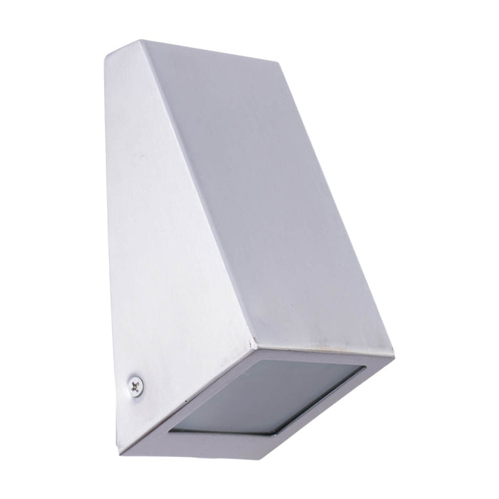 CLA WEDGE - Modern Solid 316 Stainless 1 Light 240 Volt Exterior Wedge Wall Light - IP44