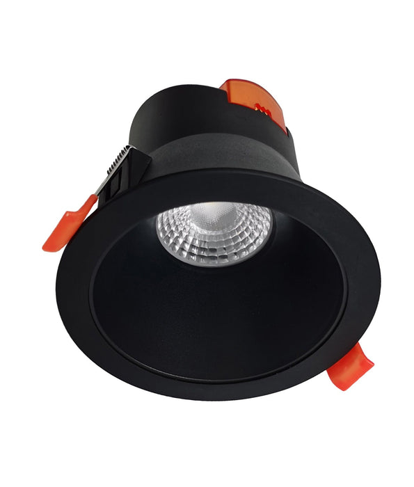 COMET: LED Tri-CCT Dimmable Low Glare Recessed Black 