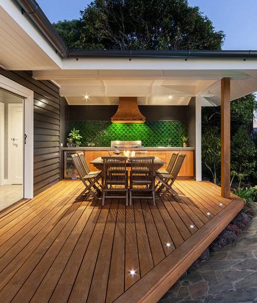 DECK: Exterior LED Deck (avail in Stainless Steel & Natural Copper)
