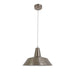 CLA DIVO Satin Chrome Ultra Modern Angled Dome Pendant - 355mm Diameter