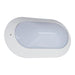 POLYRING Oval Large Polycarbonate Wall Light Plain White