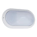 POLYRING Oval Small Polycarbonate Wall Light Plain White
