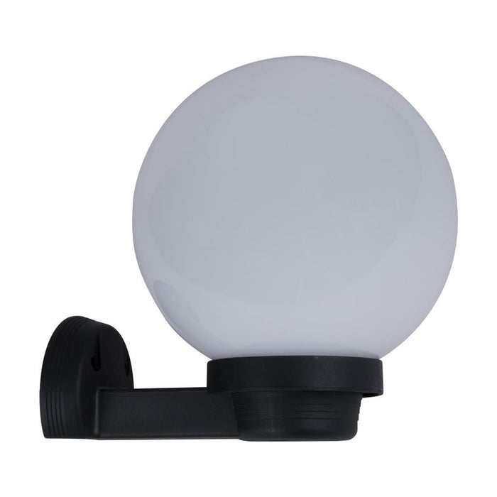 Domus POLYWALL 200mm Sphere & Arm Polycarbonate Wall Light Opal