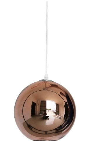EFLEX - Small Modern Copper Glass Ball 1 Light Pendant-Florentino EFLEX-25