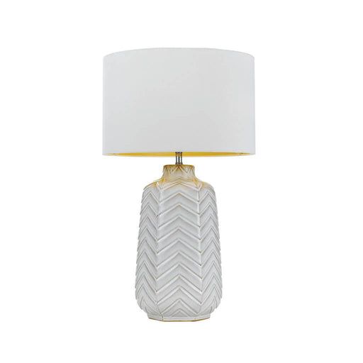 ESMO - White Base Table Lamp With White Shade-telbix ESMO TL-WHWH