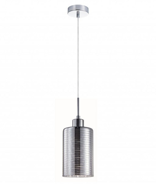 ESPEJO: Interior Oblong Glass Pendant Chrome